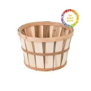 Panier en bois d'acacia fait main avec couvercle Solution écologique durable et réutilisable pour stocker les fruits de mer - Product Image 1