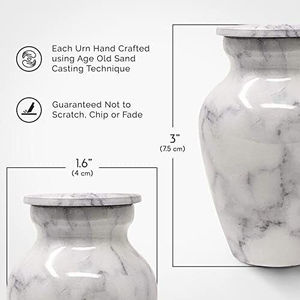 Huge Quantity Supply 100% Aluminum Material <b>Keepsake</b> Memorial <b>Ashes</b> Urn at Best Market Price - Product Image 5