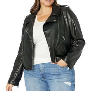 Chaqueta de cuero de moda de alta calidad para mujer/chaqueta de cuero de vaca auténtica hecha profesional - Product Image 5