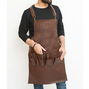 Delantal de soldadura de cuero resistente al fuego duradero trabajo de protección delantal de soldadura de cuero de vaca delantal protector - Product Image 3