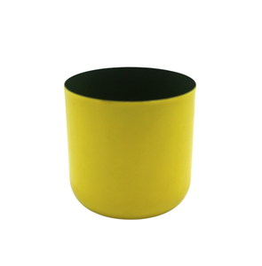 Decoración de entrada, maceta redonda de Metal de hierro, maceta de Color melocotón para suelo, jardín y decoración del hogar - Product Image 2