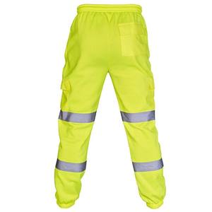 Pantalon de survêtement imperméable à haute visibilité en coton/polyester/polaire réfléchissant pour hommes, respirant, à séchage rapide et ample - Product Image 4