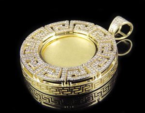 Pendentif photo personnalisé avec moissanite, cadeau de bijoux en argent sterling pour les êtres chers - Product Image 2