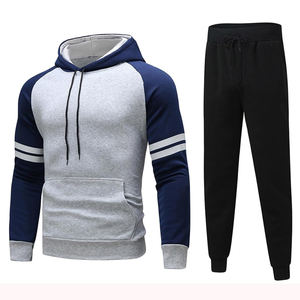 Wholesale Jogging <b>Suits</b> Winter Set Customized logo Two Pieces Pants Set <b>Sweat</b> <b>Suit</b> <b>Men</b> Tracksuit - Product Image 2