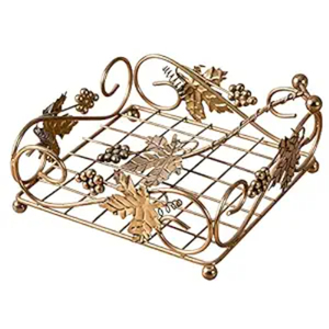 Plus vendu pas cher fait à la main en métal en laiton forme ronde plaine porte-serviettes en laiton Antique pour la maison et le bureau décor de table - Product Image 6