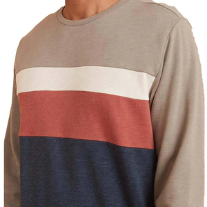 Venta al por mayor de diseño personalizado 100% algodón de los hombres de invierno pulóver sudaderas de color sólido de alta calidad transpirable - Product Image 3
