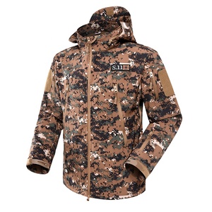 Vestes de camouflage personnalisées Offre Spéciale meilleure veste de chasse à coquille souple dernière conception 2024 veste de camouflage pour hommes - Product Image 4