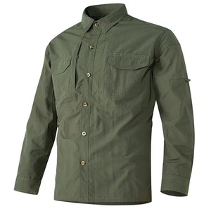 Chemises tactiques de qualité hommes été Offre Spéciale Combat en plein air multi-poches séchage rapide Cargo Camping chemise à manches longues - Product Image 5