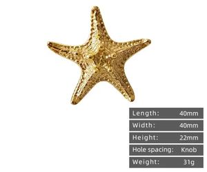 Beautiful starfish shaped <b>knob</b> pull cabinet for home dresser <b>door</b> cabinet furniture <b>decorative</b> kitchen wardrobe handle <b>knobs</b> - Product Image 6