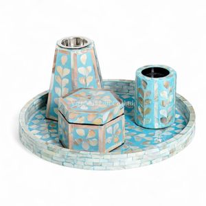 Brûleur d'encens classique en nacre Bakhoor, cadeau religieux du Ramadan, vente en gros, élégante décoration d'intérieur du Vietnam - Product Image 1