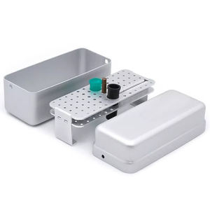 72 Hole Aluminum Dental <b>Box</b> Autoclave Sterilizer Burs Endo <b>File</b> Holder Organizers Sterilizer By Vaslcare - Product Image 1