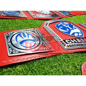 Custom Design <span class=keywords><strong>Wwe</strong></span> Kampioenschap Worstelen Riemen Sialkot Pakistan 4Mm Zinken Platen Lederen Band Wereld Zwaargewicht Kampioen Riem - Product Image 3