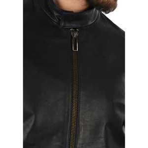 Veste en cuir pour hommes, couleurs unies de haute qualité, meilleure vente veste en cuir pour hommes de taille plus, vente en gros et en ligne - Product Image 2