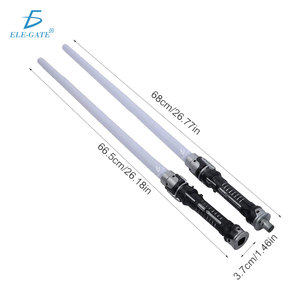 Sabres laser LED 2P <span class=keywords><strong>Star</strong></span> <span class=keywords><strong>Wars</strong></span> en plastique, <span class=keywords><strong>jouet</strong></span> de cosplay Darth Vader pour jouer et changer de couleur avec effets lumineux clignotants - Product Image 2