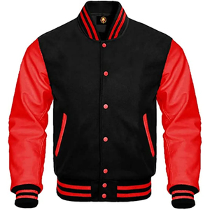 เสื้อแจ็คเก็ตเบสบอล Letterman นักบินทิ้งระเบิดคุณภาพระดับพรีเมียมของกองทัพเรือ - Product Image 3