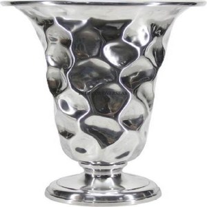 Superbe look blanc et plaqué or de haute qualité en métal fait de table Vase à fleurs décoratif de l'Inde à un prix impressionnant - Product Image 6