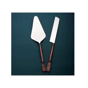 Juego de 2 Piezas para Servir Pastel, Diseño Antiguo, Juego de Cubiertos, Cuchillo y Espátula para Postre - Product Image 1