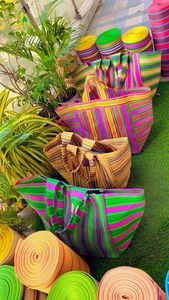 Grands sacs à provisions écologiques en nylon et polypropylène recyclés Sacs en vrac durables fabriqués en Inde pour les supermarchés - Product Image 6