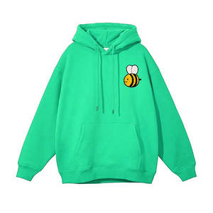 Nouveau style tendance de sweats à capuche brodés en chenille de coton doux mélangé haut de gamme pour l'hiver avec logo personnalisé teint en plaine - Product Image 4