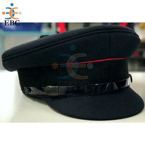 Casquette de sécurité noire OEM, casquette de sécurité, 100% laine, unie, tailles et couleurs personnalisées disponibles, vente en gros - Product Image 3