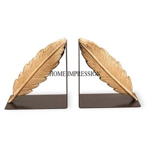 Support de Base poli brillant de couleur noire avec serre-livres de haute qualité plaqué or Art créatif moderne Unique concepteur de fantaisie de haute qualité - Product Image 3