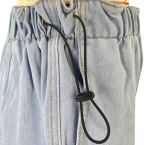 Ladies Loose Blue Denim Trousers Clothes Streetwear Woman Straight Wide Leg Jean Pants Drawstring Women's Baggy Jeans - Product Image 3