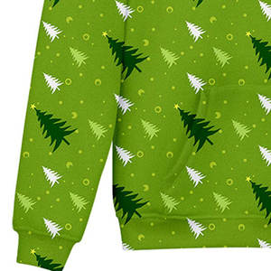 Sudadera Térmica Unisex de Invierno con Colores Navideños, Estilo Urbano, Sudadera Larga con Capucha, 100% Algodón, Diseño Personalizable y Ecológico - Product Image 5