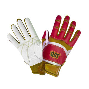 Guantes de Bateo de Béisbol Profesionales de Cuero para Mano Izquierda, Cierre de Botón, Diseño de Color Personalizado, Transpirables, que Absorben la Humedad, para Entrenamiento - Product Image 5