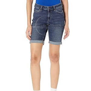 Pantalones cortos vaqueros cómodos para mujer Precio al por mayor Pantalones cortos vaqueros para mujer Pantalones cortos vaqueros ligeros para mujer - Product Image 1