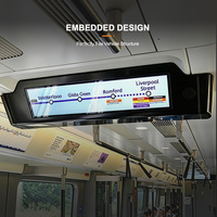 Écran LCD pour bus, affichage pour métro et train, publicité embarquée, écran LCD allongé, moniteur LCD d'information pour passagers du rail et du métro