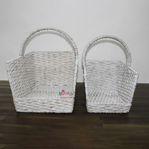 Artex Dong Thap Factory Panier à bûches en jacinthe d'eau fabriqué à la main écologique Stockage durable pour un usage domestique - Product Image 5
