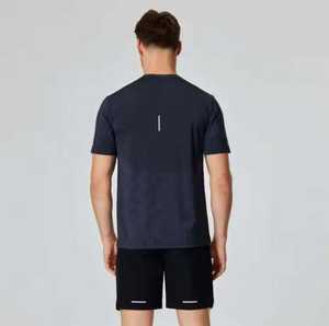 Camiseta Deportiva Transpirable para Hombre, Cómoda, Elástica, para Uso Diario, Cuello Redondo, Tejida - Product Image 3