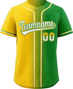 Chemises de baseball pour hommes Maillot de baseball personnalisé Usine Vente en gros Équipe Uniforme de baseball pour hommes Impression personnalisée - Product Image 4