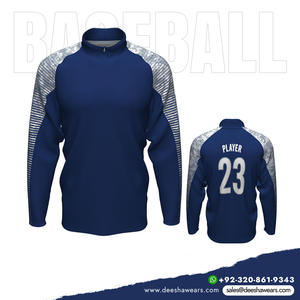 Jersey de manga larga de béisbol, sudadera de equipo atlético superior de entrenamiento para hombres, ropa deportiva juvenil - Product Image 5
