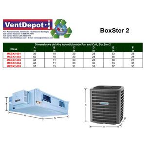 Ventilador de Techo para Sala de Billar, MXBX2-004, 48000 BTU, 4.0 Toneladas, R22 - Product Image 4