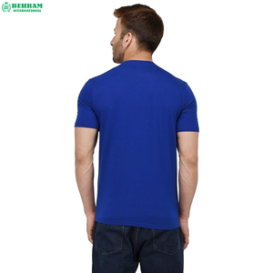 Camiseta de Cuello Redondo de Alta Calidad, 200GSM, Poliéster/Algodón, para Hombre, Diseño Casual, Verano, Impresión Digital, Corte Regular, Transpirable - Product Image 4