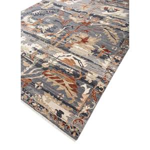 Alfombra Cyanna Azul Boho, Tejida a Mano con Lana, Diseño Floral y Abstracto en 3D, para Sala de Estar, Dormitorio y Pasillo, Modelo-SKWL-505 - Product Image 2