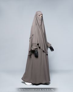 Premium Export Quality Abaya With Khimar Islamic Clothing Muslim Women Offering Breathable <b>100</b>% Polyester Fabric Full Coverage - Product Image 2