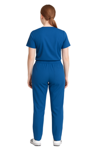 Top elástico unisex con cuello en V, pantalones OEM bordados de tamaño personalizado, conjunto de uniformes de hospital para hombres y mujeres, uniforme Médico Dental para enfermeras - Product Image 5
