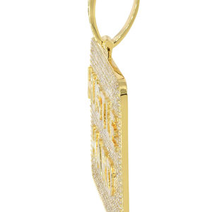 Meilleur prix pour les pendentifs de lettre de rappeur Hip Hop cultivés en laboratoire VVS sur mesure en or 10K/14K avec cadeau parfait de style glacé - Product Image 5