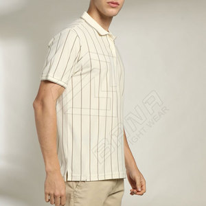 T-shirt polo à manches courtes surdimensionné pour hommes de haute qualité vêtements personnalisés à séchage rapide pour tissu tricoté d'été - Product Image 6