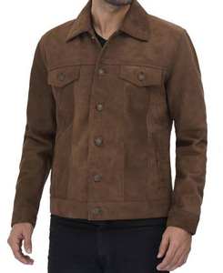 Chaqueta de Cuero para Hombre, Material Suave al Tacto, Estilo Clásico, Prenda Exterior con Ajuste Cómodo para Uso Diario y Atuendos Urbanos - Product Image 2