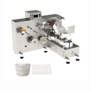Machine d'emballage de paille de papier en forme de U Machine d'emballage de paille de papier de lait
