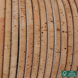 Round cork <b>cord</b> 5mm Natural Superior - Product Image 1