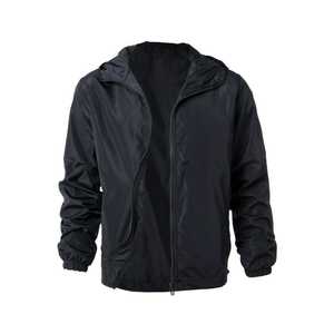 Veste coupe-vent en toile enduite personnalisée pour le sport, unisexe, imperméable, à capuche, confortable, respirante, pour la randonnée en plein air, grande taille - Product Image 1