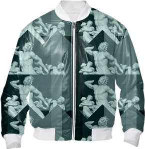 High Quality Canvas Bomber <b>Jackets</b> for Men Breathable <b>Waterproof</b> Latest Dye Sublimation Printed Zipper Closure Winter Season - Product Image 4