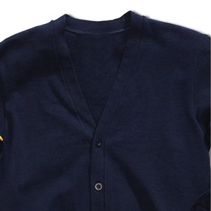 Custom Logos On Long Sleeve V-Neck <b>Cardigan</b> Sweaters <b>Spring</b> Winter Casual Style Button Decoration Silk Back for Front - Product Image 6