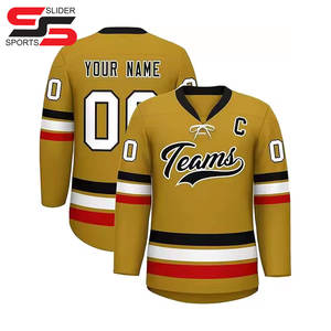 Sublimation Réversible Personnalisé Maillot de Hockey sur Glace Street Classic Drawstring Design Marques de Mode Broderie Vêtements de Hockey - Product Image 5