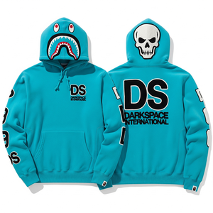 Sweat à capuche unisexe 100 % coton molletonné avec poches kangourou, logo personnalisé, motif uni, respirant, haute qualité, teinture unie - Product Image 3