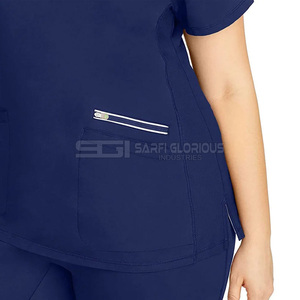 Chaqueta de Enfermería de Algodón Cómoda, Uniforme Médico de Verano para Mujer, Traje de Hospital de Punto Cómodo para Profesionales Médicos - Product Image 2